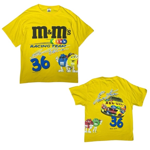 Vintage 1999 NASCAR M&M's Racing Team Ernie Irvan #36 T Shirt Y2K Collectible - Picture 10 of 12